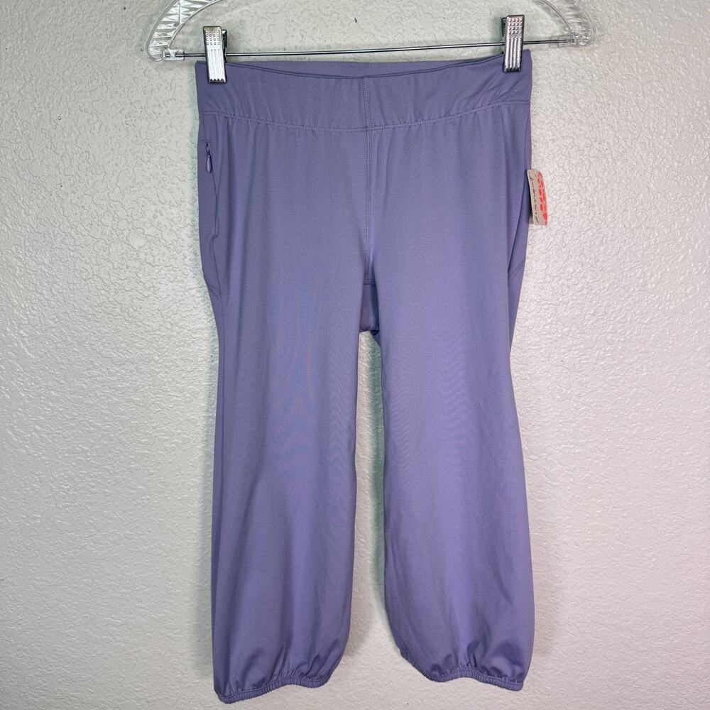 Free People Lets Bounce Cropped Pants Women XS Sporty Athleisure Pant Lilac NEW